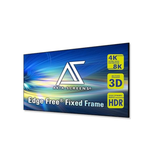 Akia Screens AK-NB125H - 125 Inches CineWhite Edge Free/Edgeless Fixed Frame Projection Screen (16:9) (8K / 4K Ultra HD 3D Ready HDR Compatible)