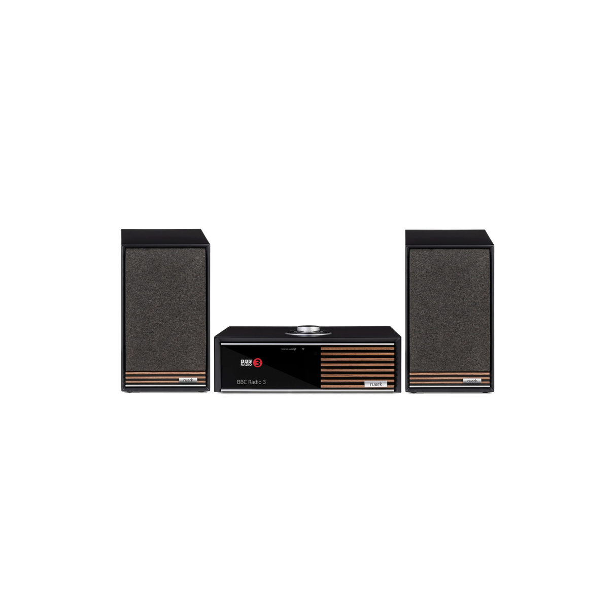 Ruark Audio R610 Streaming Music System & Ruark Audio Sabre-R Bookshelf Speakers (Charcoal) (Bundle)