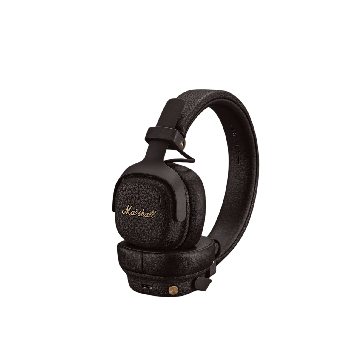 Marshall Milton A.N.C. Wireless On-Ear Headphones with Adaptive Active Noise Cancelling | 80 Hours Wireless Playtime | Durable & Foldable Design for Travel (Brown)