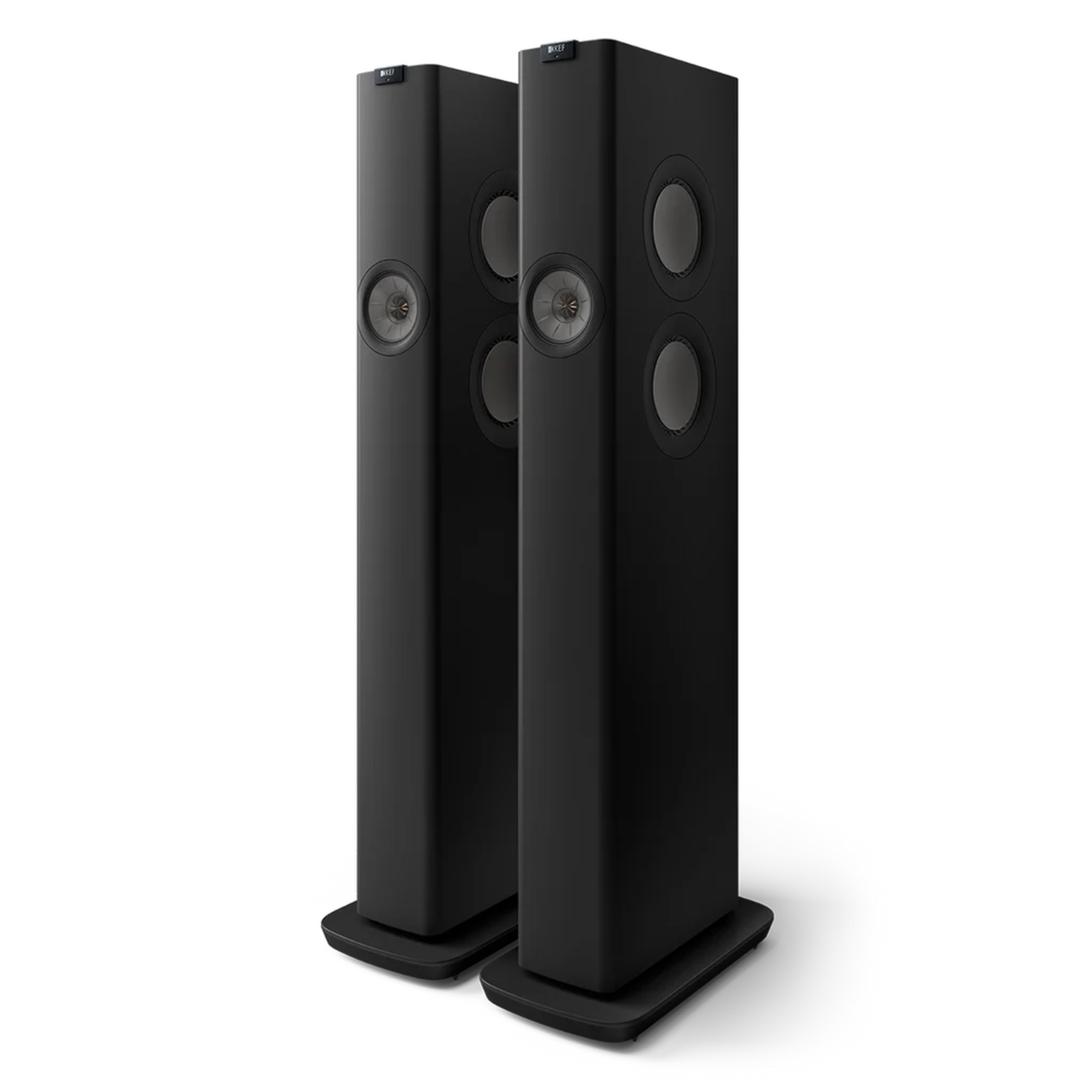 KEF LS60 - Wireless Powered Floor Standing Speakers (Pair) (Carbon Black)