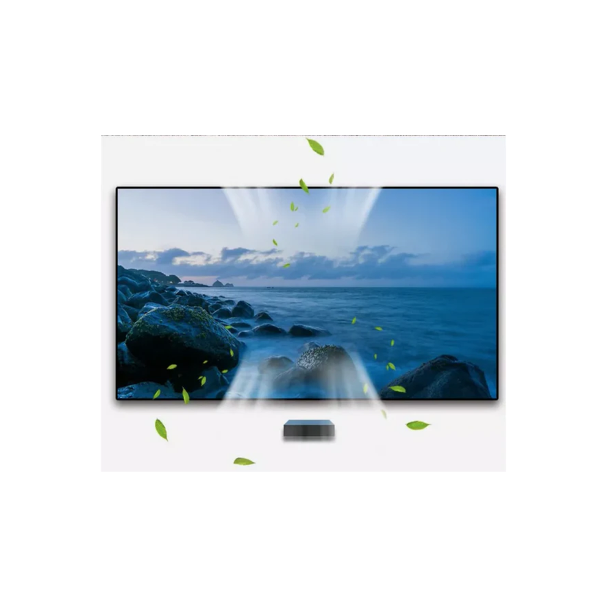 Fscreen Aura - Fresnel Grey ALR Ultra Short Throw Projection Screen Fixed Frame Screen 120 Inches