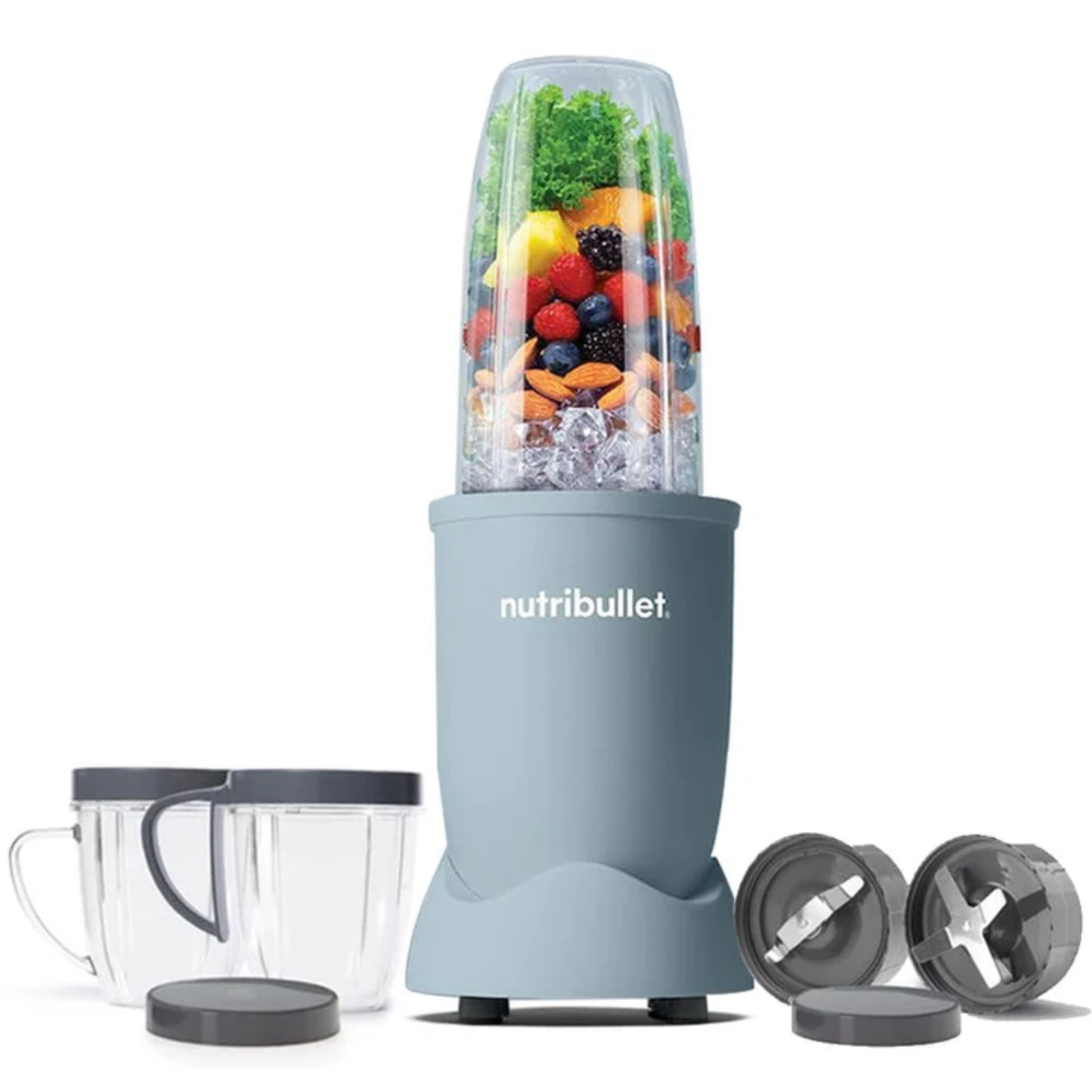 Nutribullet Pro Blender High-Speed Nutrient Extractor - 900W Black with 3 Unbreakable Jars & 2 Blade Set (Wet & Dry) (Slate)