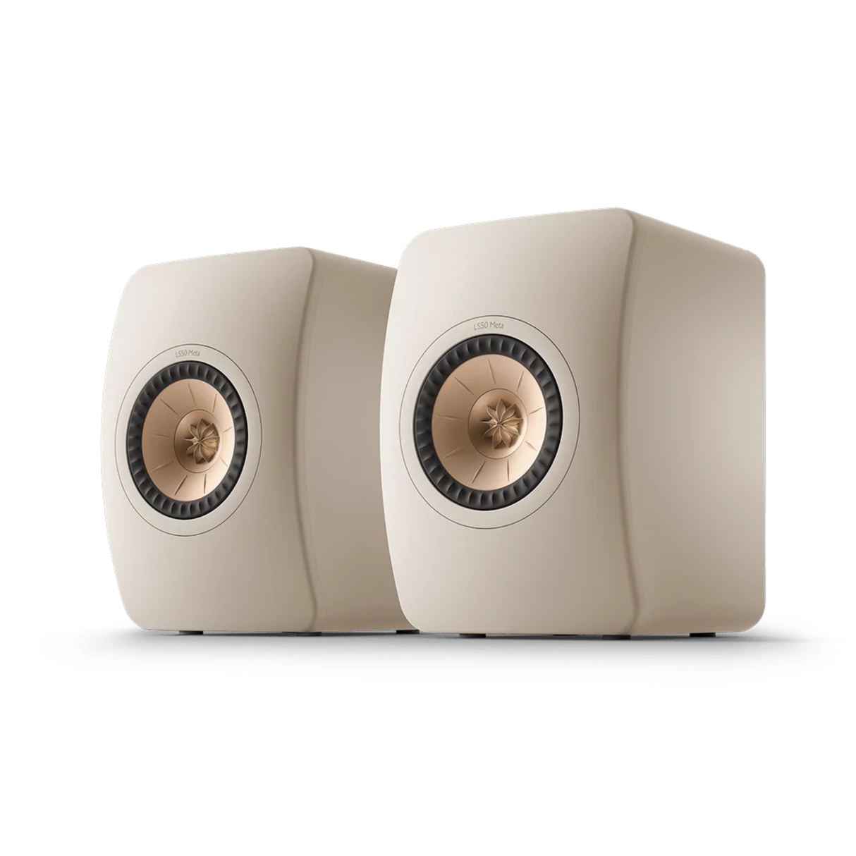 Kef LS50 META Bookshelf Speaker (Pair) (Sand Shell)