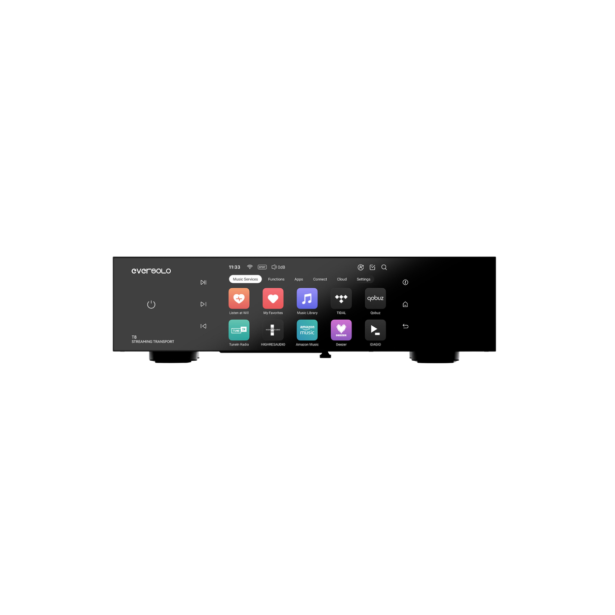 Eversolo T8 Music Streaming Transport (Black)