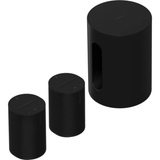 Sonos Era 100 Wireless Speaker/Multiroom Speaker + Sonos Sub Mini Subwoofer - 2.1 Bundle Package Set (Black)