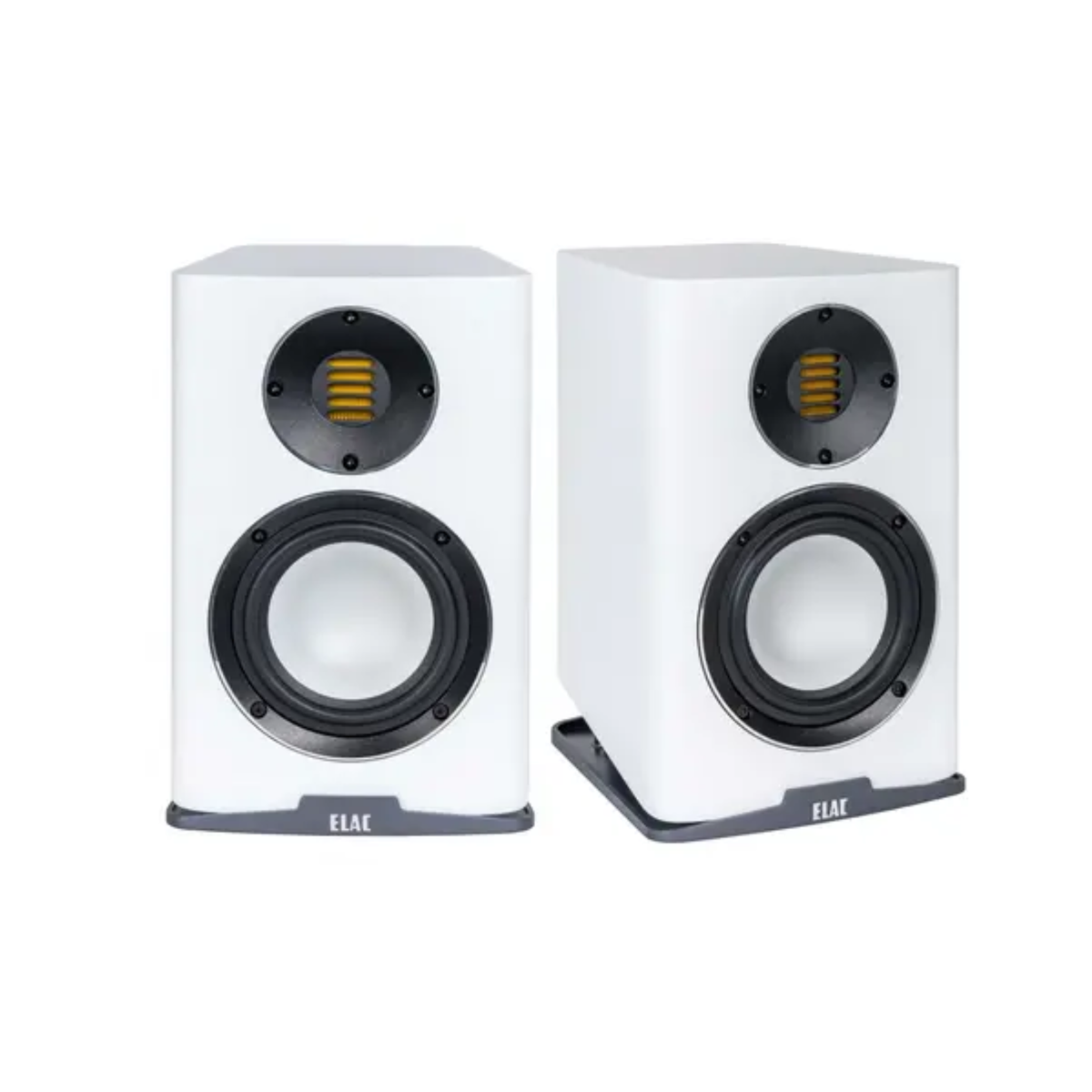 Elac Carina BS243.4 - 2-Way Bookshelf Speakers (Satin Black) (White)