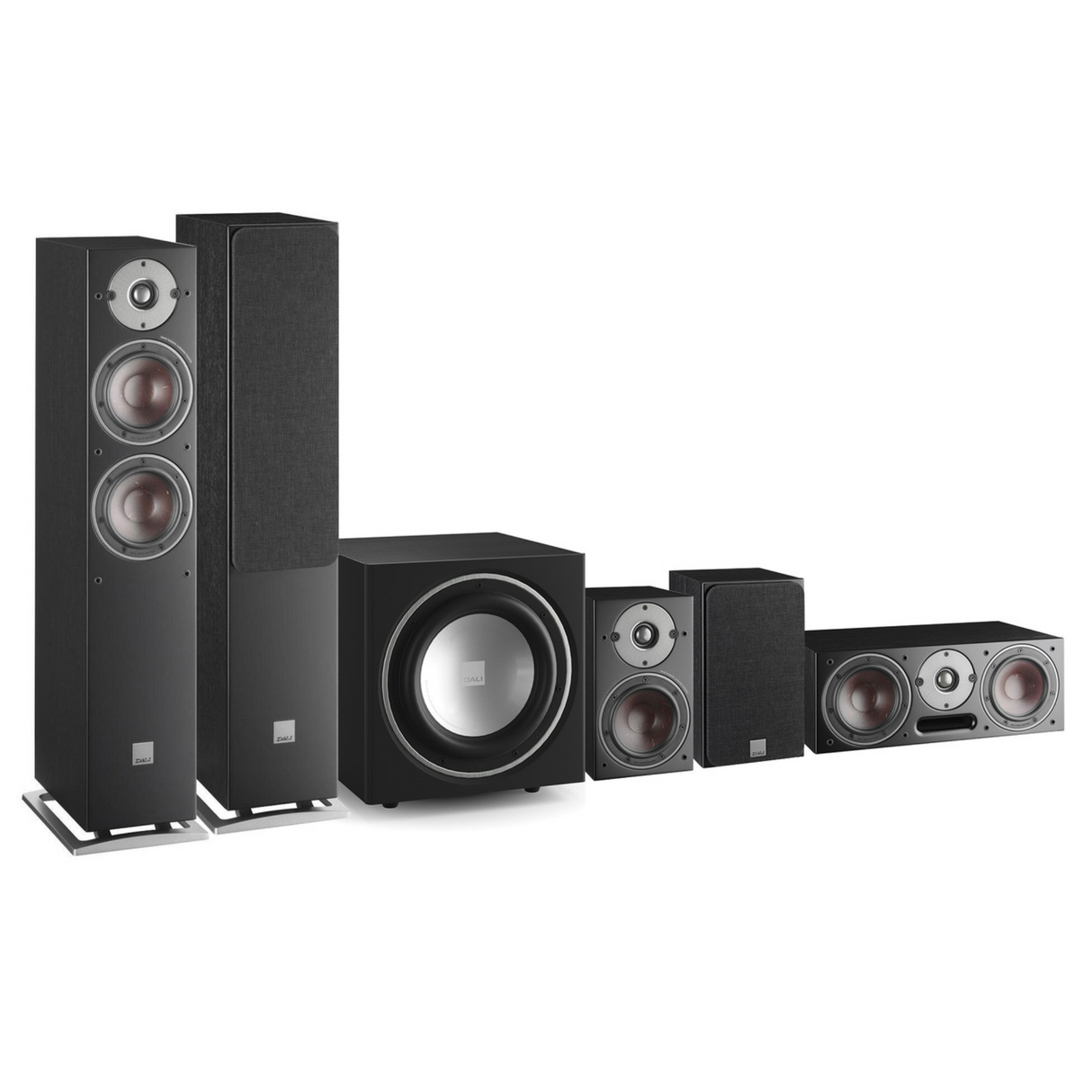 Dali Oberon 5 5.1 Speaker Bundle Package (Includes Oberon 5, Oberon 1, Oberon Vokal Center, E-9F)