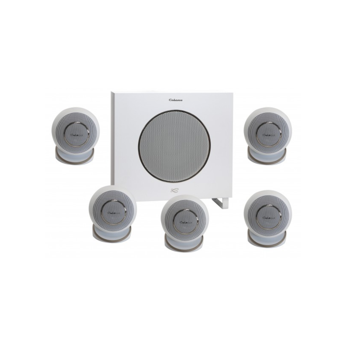 Cabasse Eole 4 - 5.1 On-Wall Satellite Speaker Package (White)