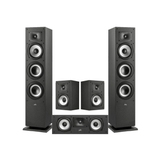 Polk Audio Monitor XT60 Floor Standing Speaker + XT30 Center Channel + XT15 Bookshelf Speaker - 5.0 Speaker Package