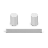 Sonos Beam Gen 2 Dolby Atmos Soundbar + Sonos Era 100 Wireless Speaker (Set of 2) - Bundle Pack (White)