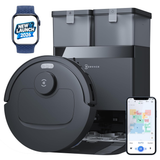 Ecovacs Deebot T30e Omni - 2 in 1 Robot Vacuum Cleaner & Mop, 25000 Pa Suction, Self-Empty & Self Wash Omni-Station, ZeroTangle 3.0, Hot Air-Drying, Auto-Lift Mop, 300 Min Runtime