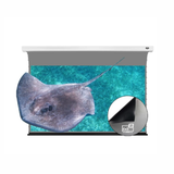 Vividstorm Long Throw Obsidian Slimline Ambient Light Rejection 92 Inches Motorised Tab Tension Screen