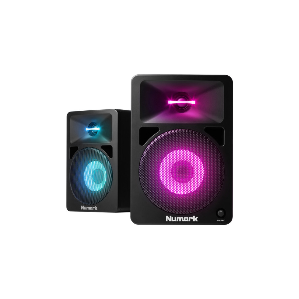 Numark N-Wave 580L - 40 Watts 5.25'' Powered Desktop Studio Monitor Speaker with LED Illumination (Pair)