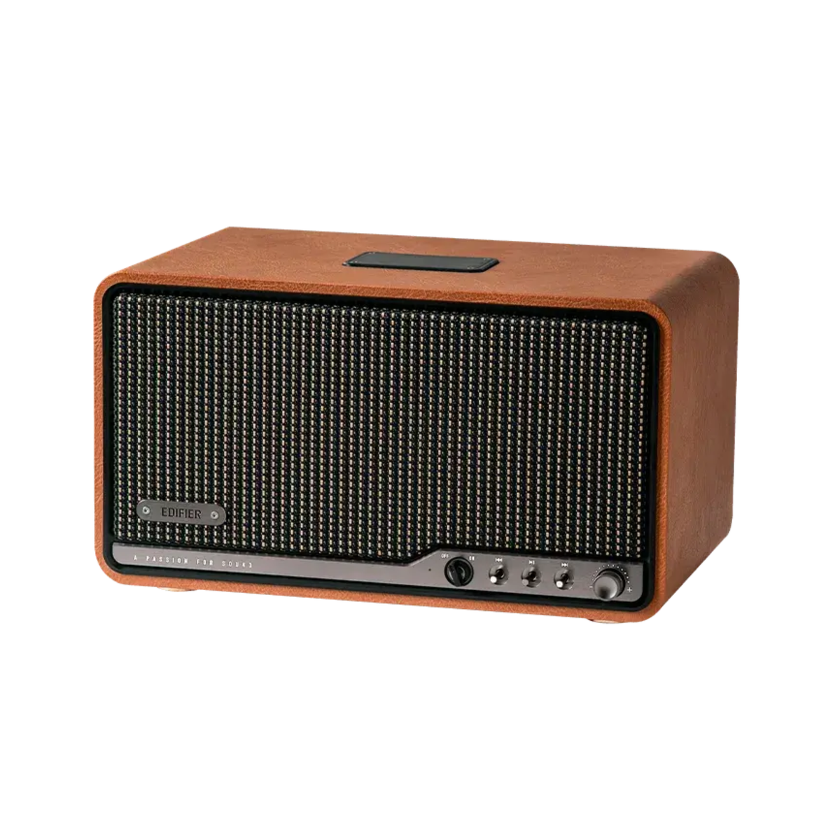Edifier S300 Tabletop Bluetooth Wireless Speaker With USB, Airplay 2, Bluetooth (Brown)