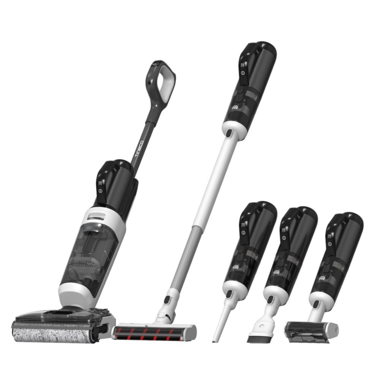 Tineco Floor One Switch S6 Power Kit - Cordless Wet & Dry Vacuum Cleaner, 5-in-1 Smart Multi-Function Mop, 180° Lay-Flat Design, FlashDry Self-Cleaning, Anti-Tangle Roller, Dual-Edge
