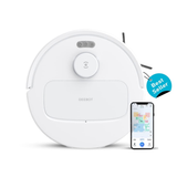 Ecovacs DEEBOT N30 White - 2 in 1 Robot Vacuum Cleaner & Mop (10000 Pa Suction, 5200mAh Battery, Zero Tangle 2.0 Technology, Advanced TrueMapping, Maps 1100 sq ft in just 8 mins)