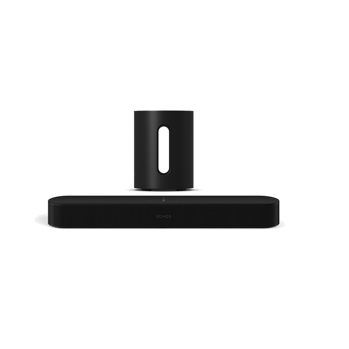 Sonos Beam Gen 2 Compact Wireless Dolby Atmos Soundbar + Sonos Sub Mini (Black) (Bundle Pack)