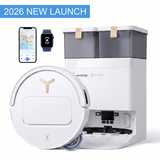Ecovacs Deebot T50S Pro Omni - 2 in 1 Robot Vacuum Cleaner & Mop, 25000 Pa Suction, Self-Empty & Self Wash Omni-Station, ZeroTangle 3.0, Hot Air-Drying, Auto-Lift Mop, 250 Mins Runtime
