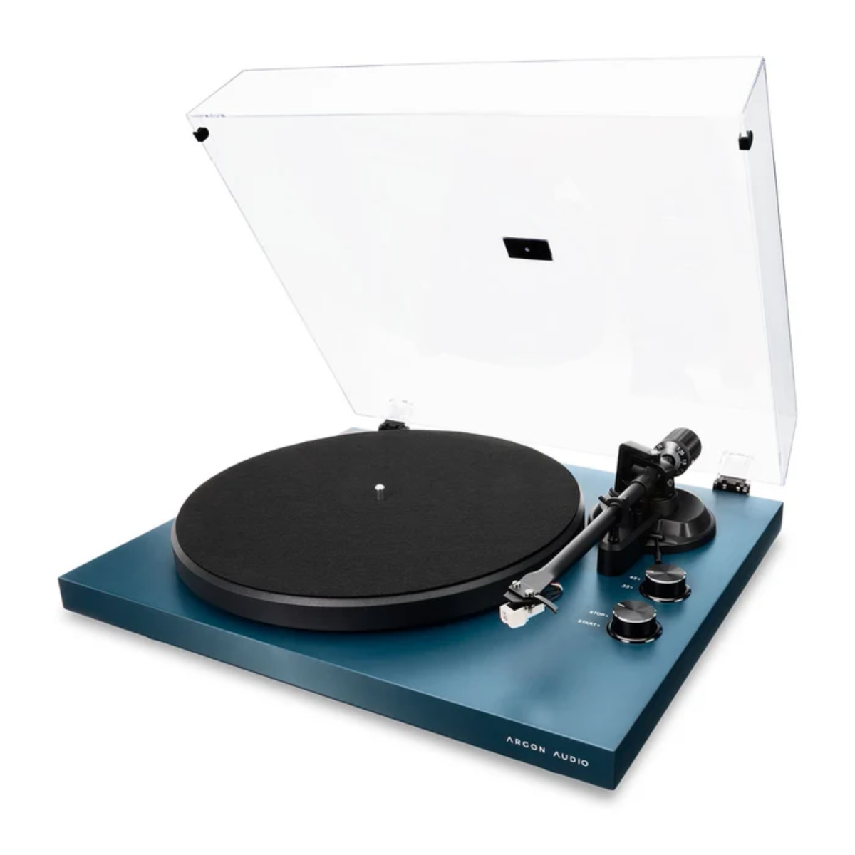 Argon Audio TT MK2 - Manual Belt Drive Turntable (Atlantic Blue, Lacquer)