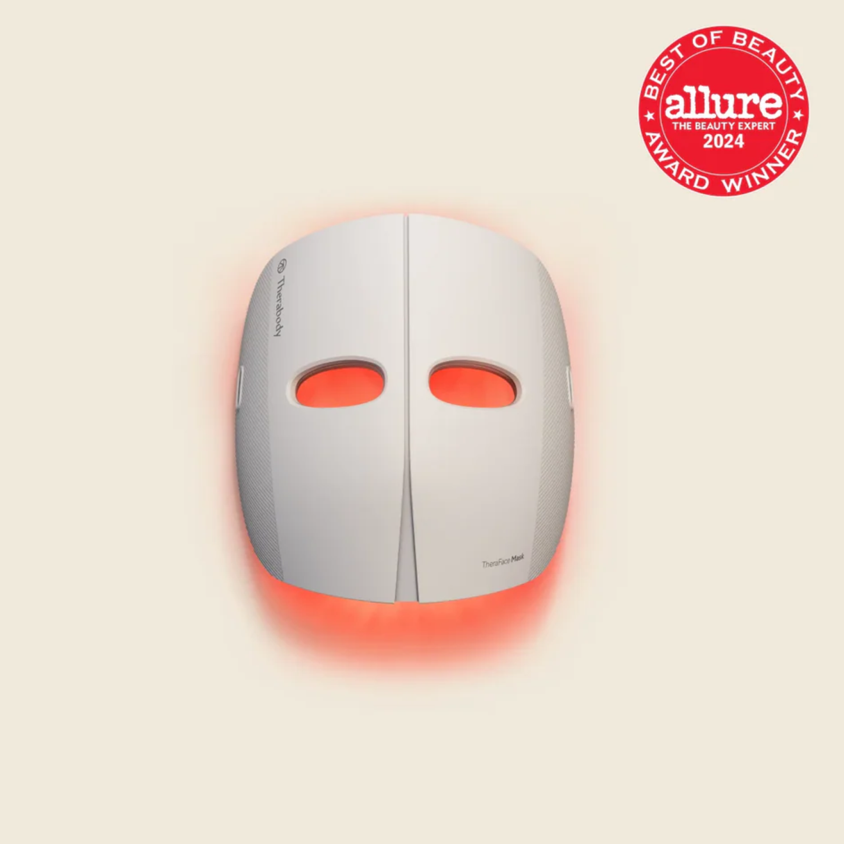 Therabody TheraFace Mask Glo - LED Light Therapy Skincare Face Mask with Vibrating Massage - Blue & Red Light Therapy and Facial Massager for Wrinkles, Skin Tightening & Dark Spots
