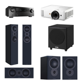 Denon AVR-X250BT + Mission LX-4/C1/LX-1 + MS-200 + ViewSonic PX704HD Bundle