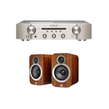 Marantz PM6007 Integrated Amplifier with Q Acoustics 3020i Bookshelf Speakers (Walnut) (Stereo Bundle Package)