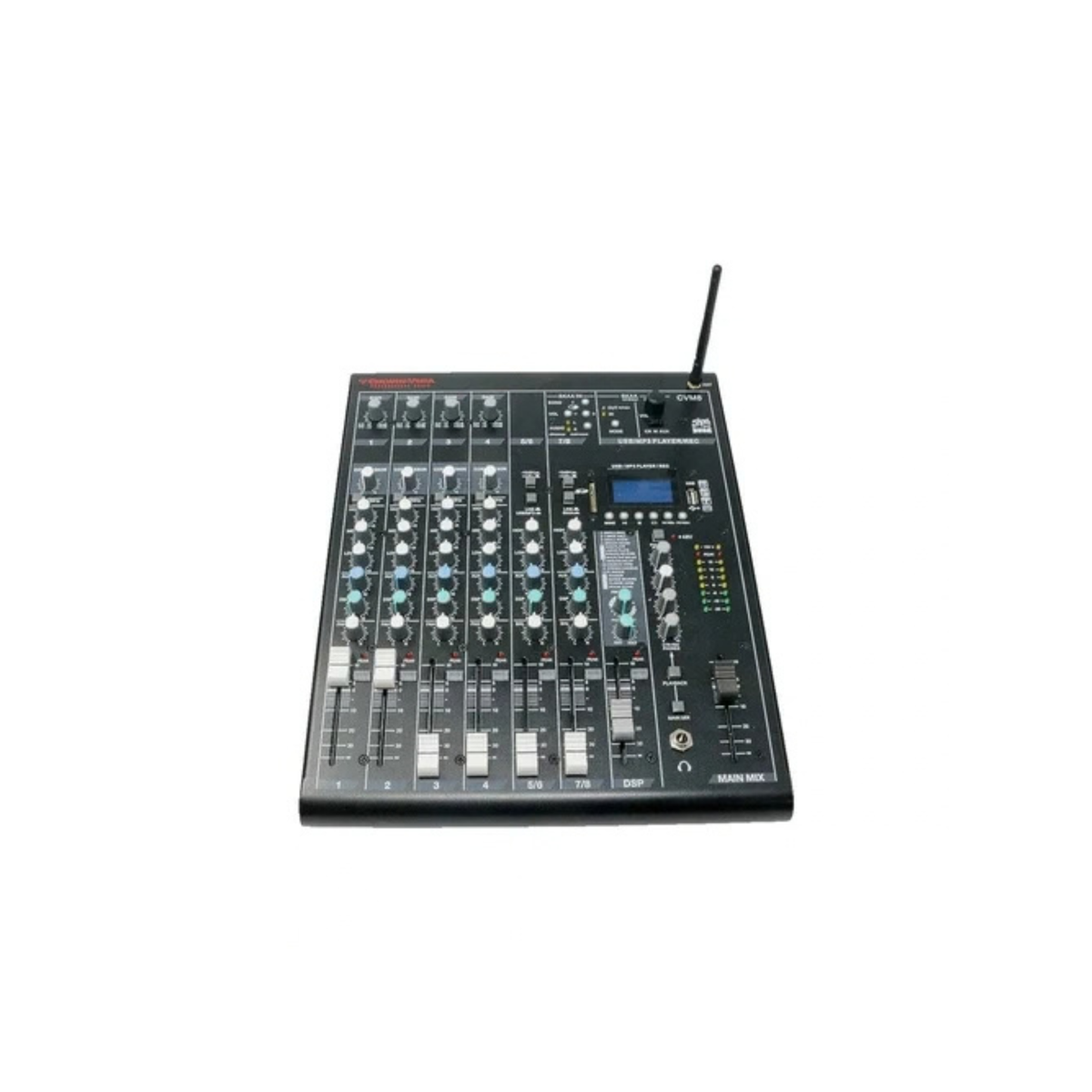 Cerwin Vega CVM-8 - 8-Channel Mixer with Bluetooth (Mixer for DJs and artists)