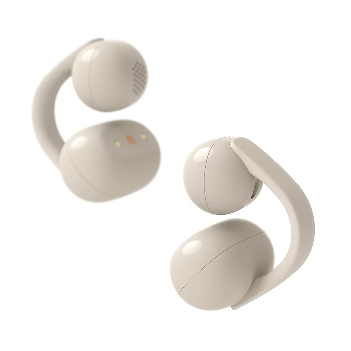 Sony WF-LC900 - LinkBuds Clip Open Ear Truly Wireless Earbuds Water Resistant, Up to 37 Hrs of Playback (Greige)