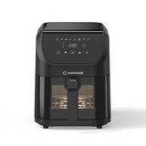 Nutricook Slim XL 7.6L Air Fryer with 100% Toxin-Free Ceramic Coating—No PTFE, PFAS, PFOA or Microplastics, Clear Window, Light & Extra-Large Basket