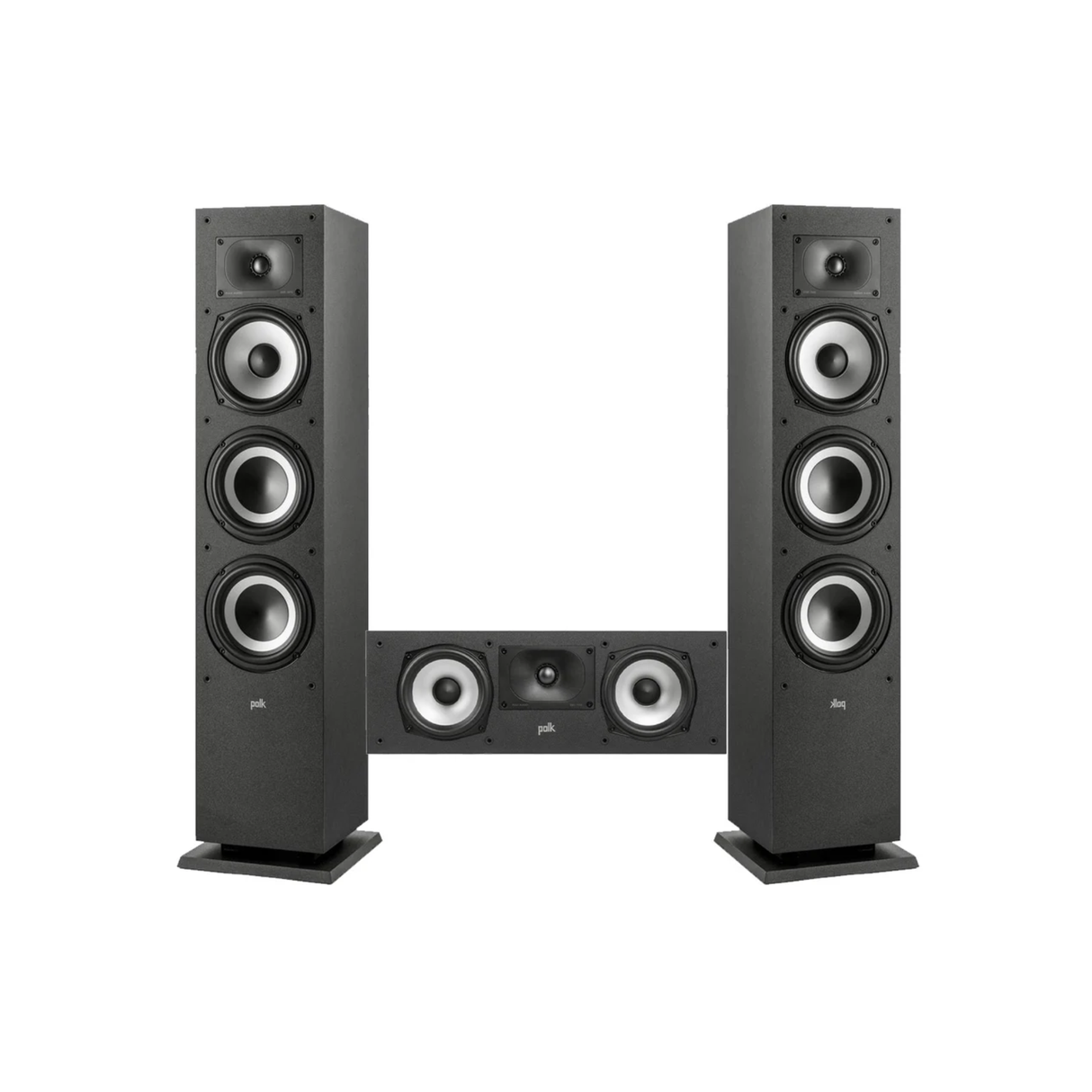 Polk Audio Monitor XT60 Floor Standing Speaker + XT30 Center Channel - 3.0 Speaker Package (Starter Pack)