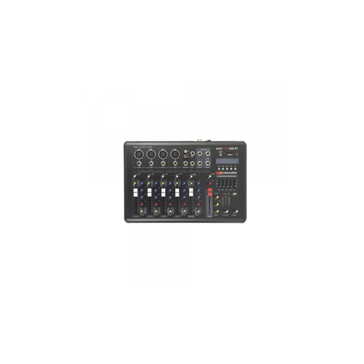 Mark MAX 6 FX USB BT Mixer - 6 Channel Mixer With Bluetooth