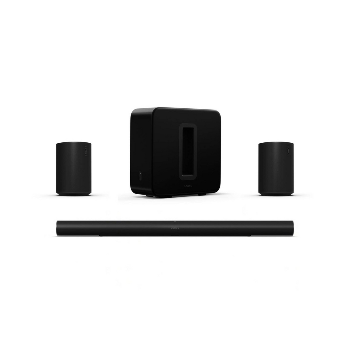 Sonos Arc Ultra With Sonos Era 100 & Sonos Sub Gen 4 - Premium Immersive 5.1 Soundbar Bundle Pack (Black)