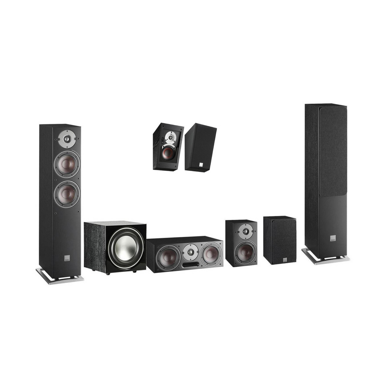Dali Oberon 5 5.1.2 Channel Dolby Atmos Speaker Bundle Package (Includes Oberon 5, Oberon 1, Oberon Vokal Center, E-9F, Alteco C1)