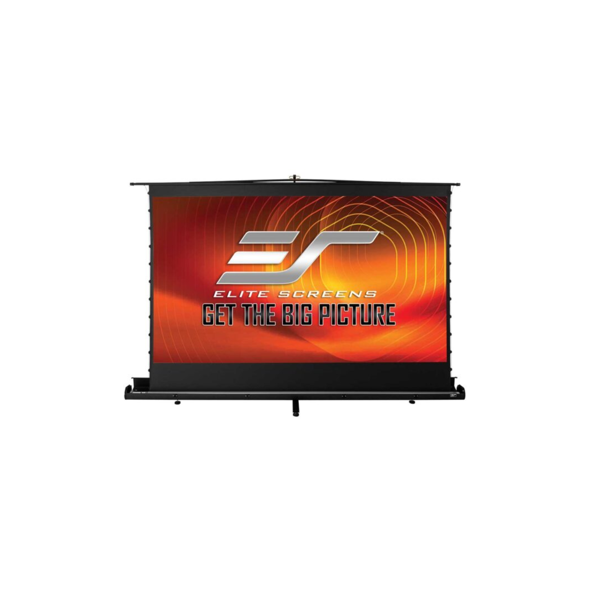 Elite Screens FT113UH-C4D ezCinema Tab-Tension CineGrey 4D Series - 113 Inches 4K UHD Portable Ambient Light Rejecting Manual Floor Rising Projector Screen