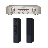 Marantz PM6007 Stereo Amplifier (Silver) + Mission LX-6 MKII - 3-Way Floor Standing Speaker (Stereo Bundle Package)