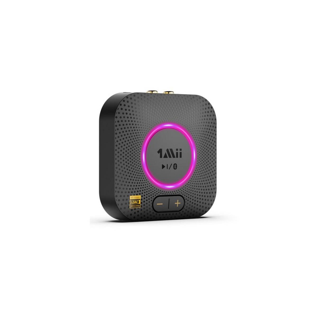1Mii B06S Plus Bluetooth Receiver - HiFi Bluetooth Audio Adapter w/LDAC, aptx HD & aptx Low Latency, Long Range Hi-Res Audio with Volume Control,