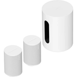 Sonos Era 100 Wireless Speaker/Multiroom Speaker + Sonos Sub Mini Subwoofer - 2.1 Bundle Package Set (White)