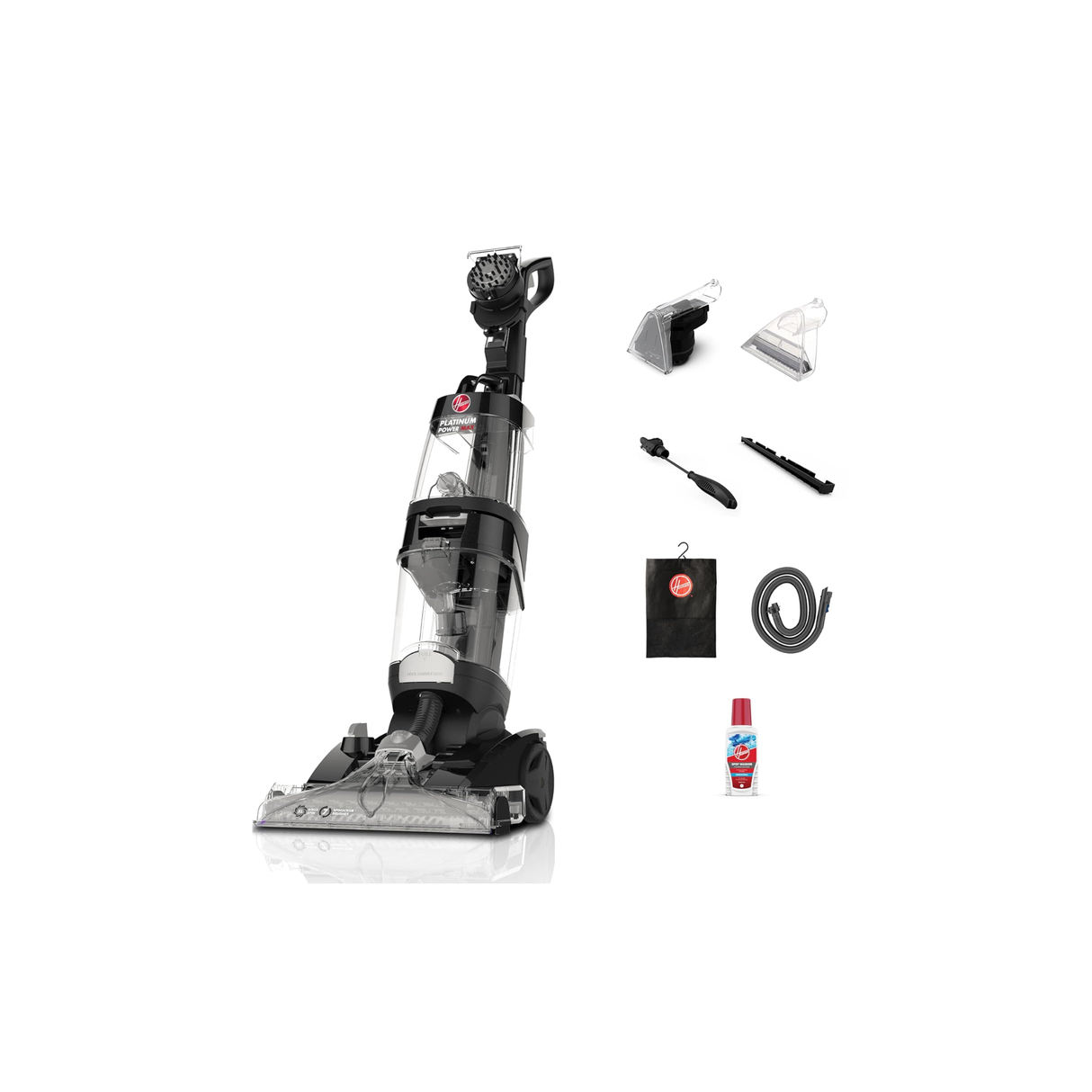 Hoover Platinum Power Max - Carpet Washer & Hard Floor Vacuum Cleaner for Home & Office, 360° Counter-Rotating XL Aqua SpinScrub™ Brush Technology, Auto Solution Mixing with Quick Drying
