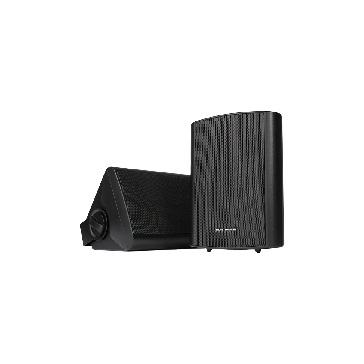 Thonet & Vander Fleck 7 - Active Indoor/Outdoor Waterproof Bluetooth Enabled On-Wall Speaker  (Pair) (Black)
