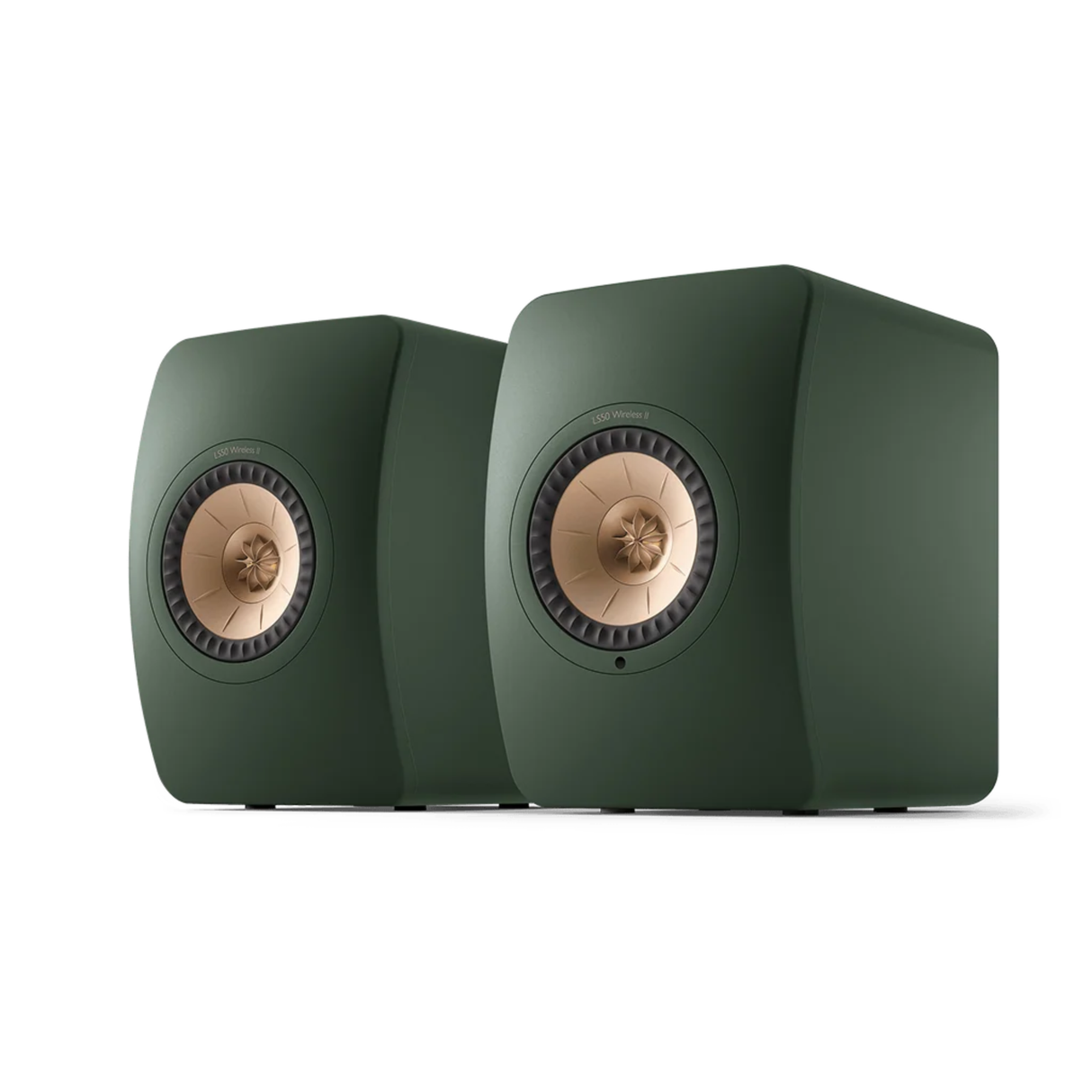 KEF LS50 Wireless 2 - Powered/Active Bookshelf Speaker (Pair) (Moss Green)