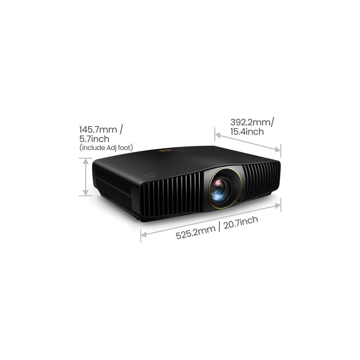 BenQ W5850 - 2600 Lumens 4K UHD Short Throw Home Cinema Laser Projector