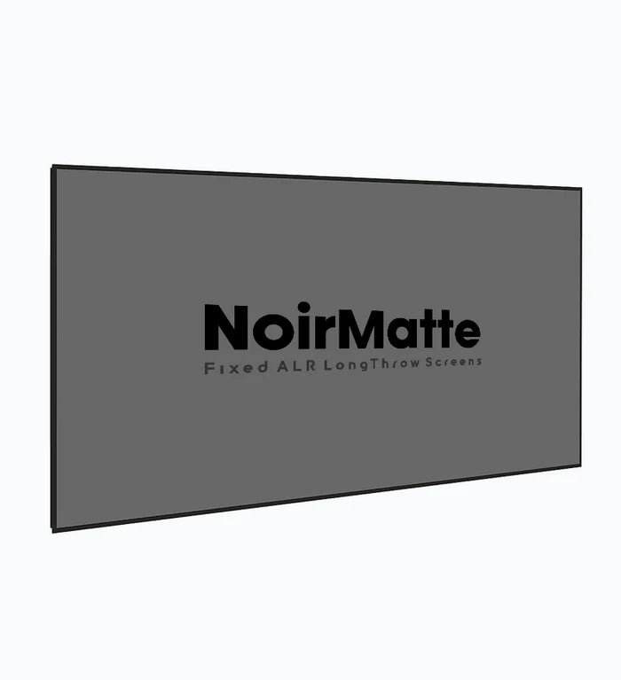 Klara NoirMatte Series NM-106G - 106 Inches 4K UHD Ultra Slim Grey ALR Long Throw Fixed Frame Projection Screen (16:9)