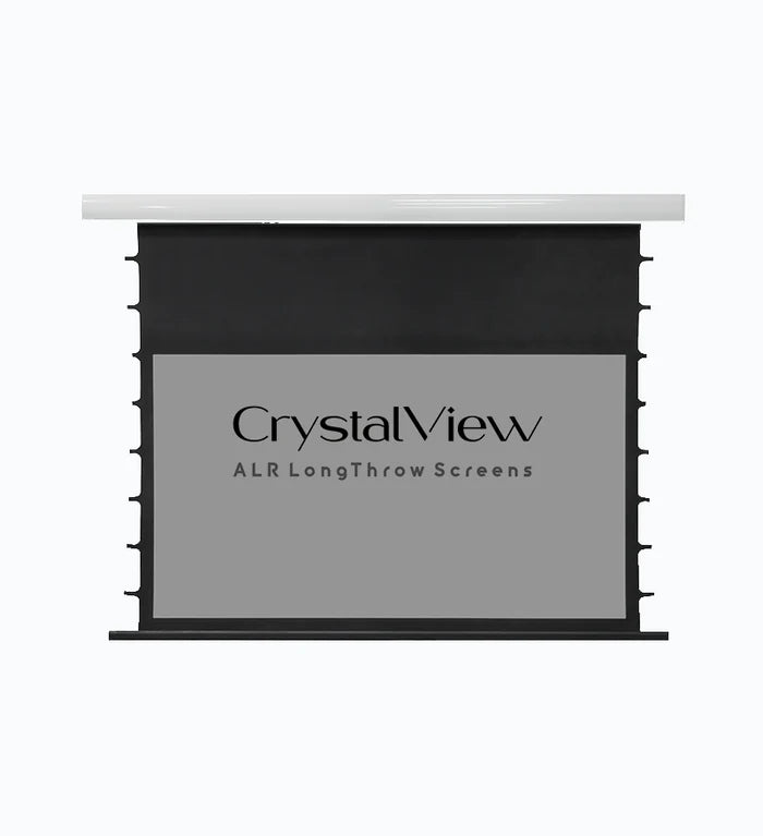 Klara CrystalView Series LT-110G - 110 Inches Grey ALR 4K UHD Long Throw Tab Tension Electric Projection Screen (16:9)