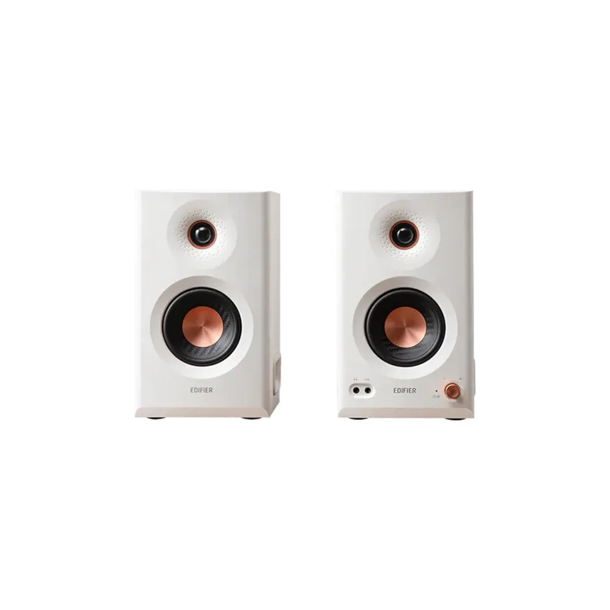 Edifier MR5 - Tri-Amped 110 Watts 5 Inches Wireless Powered Studio Monitor Bookshelf Speaker (White) (Pair)