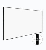 Klara AcoustiView Series AV-150W - 150 Inches 4K UHD Ultra Slim Acoustic Perforated Matte White Fixed Frame Projection Screen (16:9)