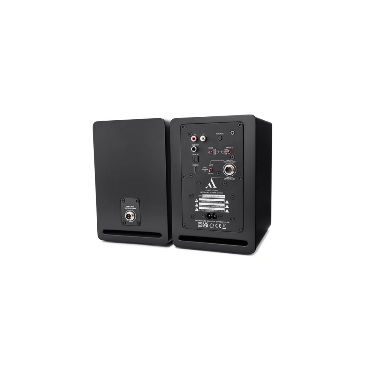 Argon Audio Studie 3 wireless music system Powered Speakers (Pair) (Black)