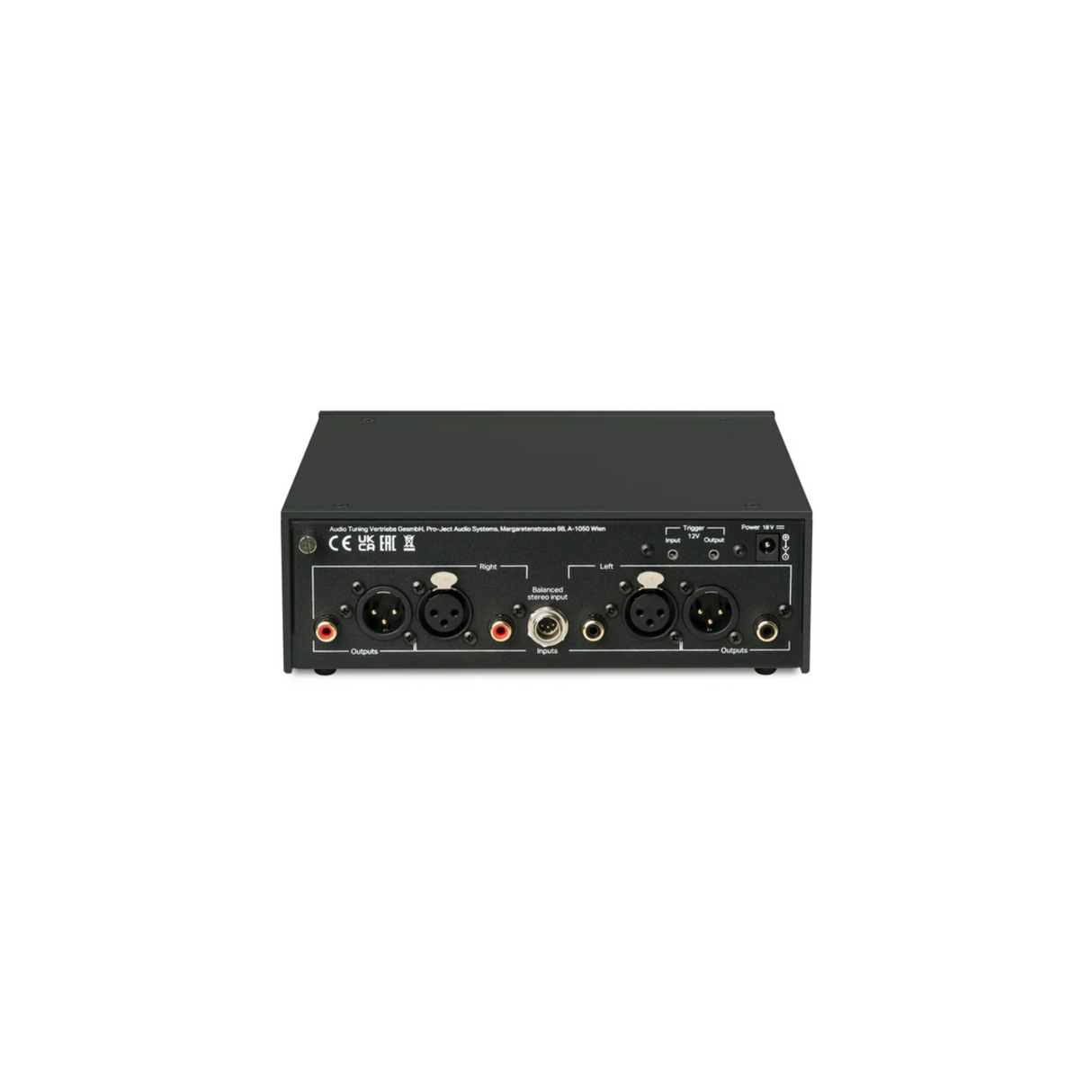 Pro-Ject Phono Box DS3 B - Balanced Phono Preamplifier (Black)