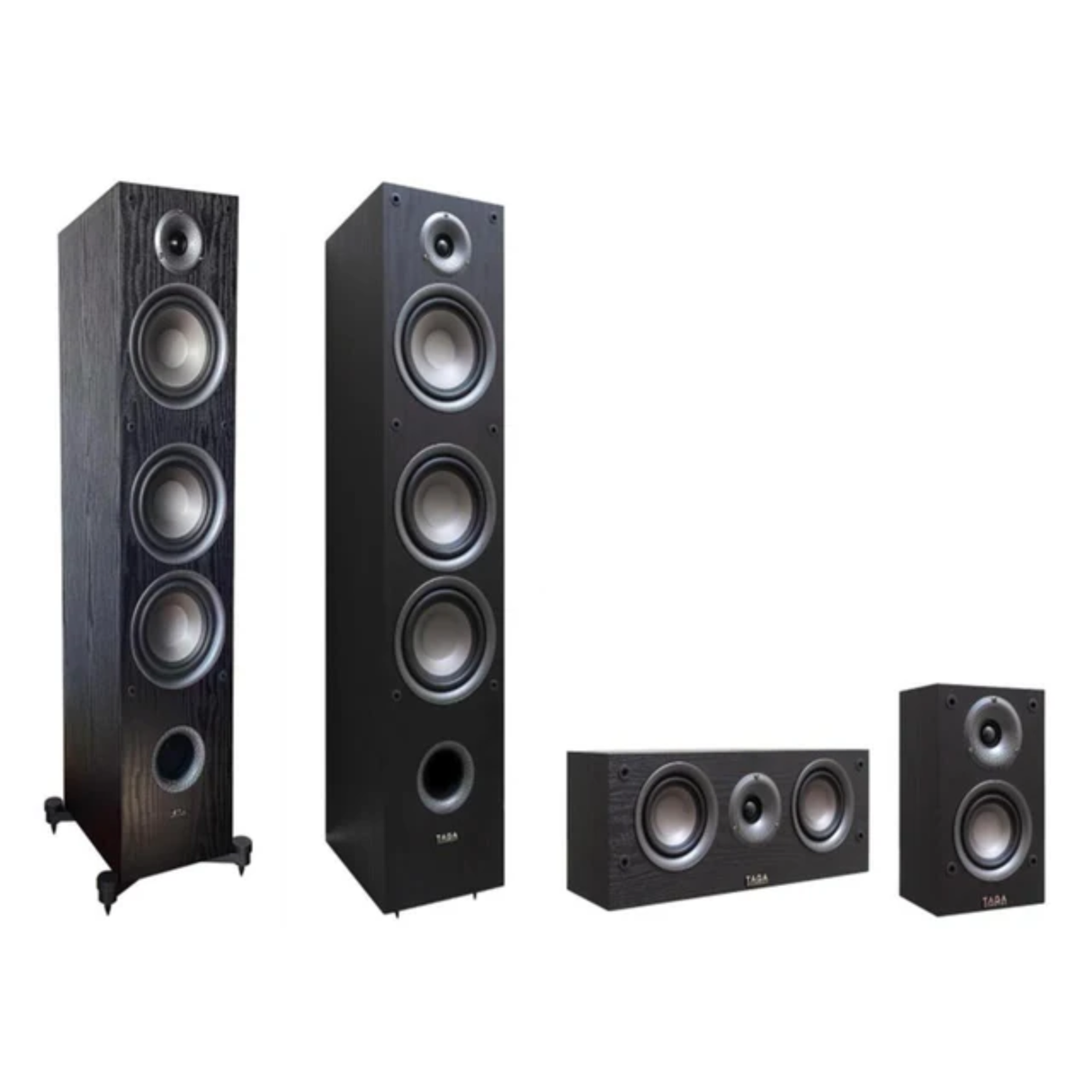 TAGA Harmony TAV-607 Speaker Package + TAGA Harmony TSW-90 V.4 10'' Subwoofer - 5.1 Speaker Package