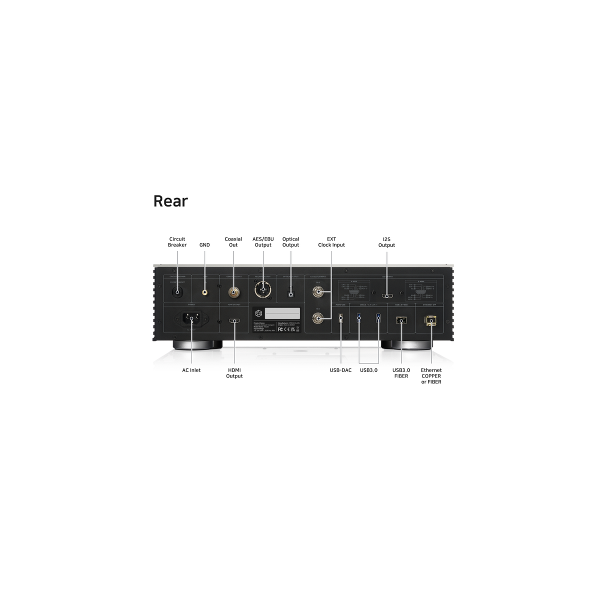 HiFi Rose RS 130 Music Streamer Transport (Black)