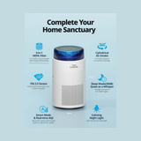 Coway Airmega 100 (AP-0823E) Air Purifier for Home, ECARF-Certified Allergy Care, HEPA & Deodorisation Filter, CADR 240 m³/h, Removes Dust & Pollen